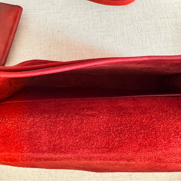 Coach vintage convertible Red Leather Crossbody Bag and Wallet Set - Picture 13 of 16